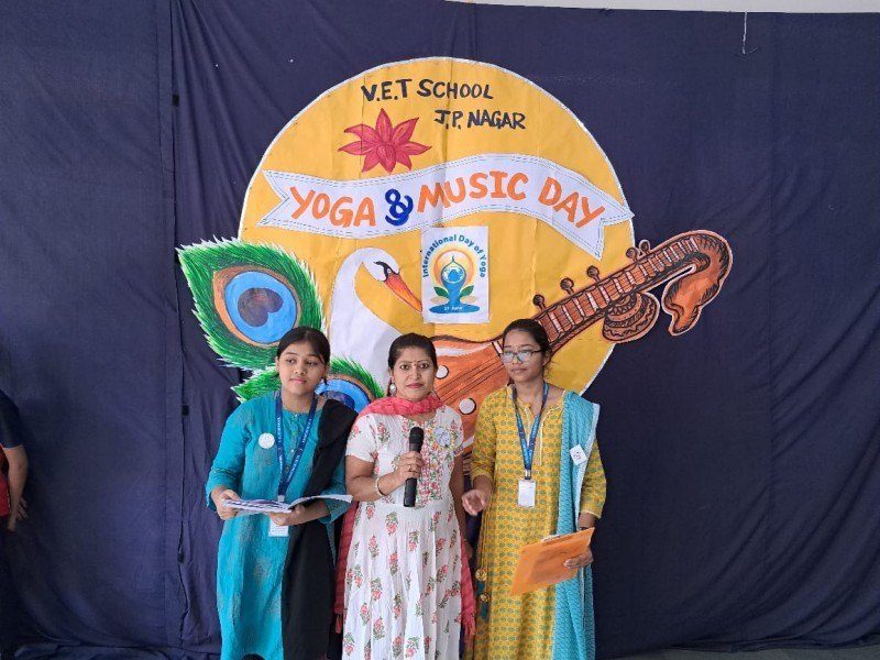 Yoga and Music Day 2023 at VET School JP Nagar