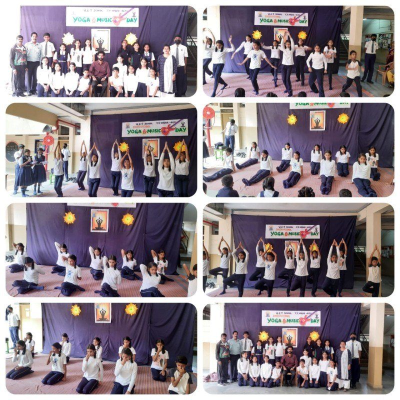 Yoga Day and Music Day 2022 at VET School JP Nagar